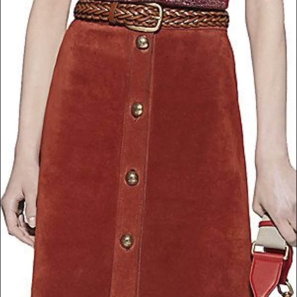 Gucci Suede Runway Skirt